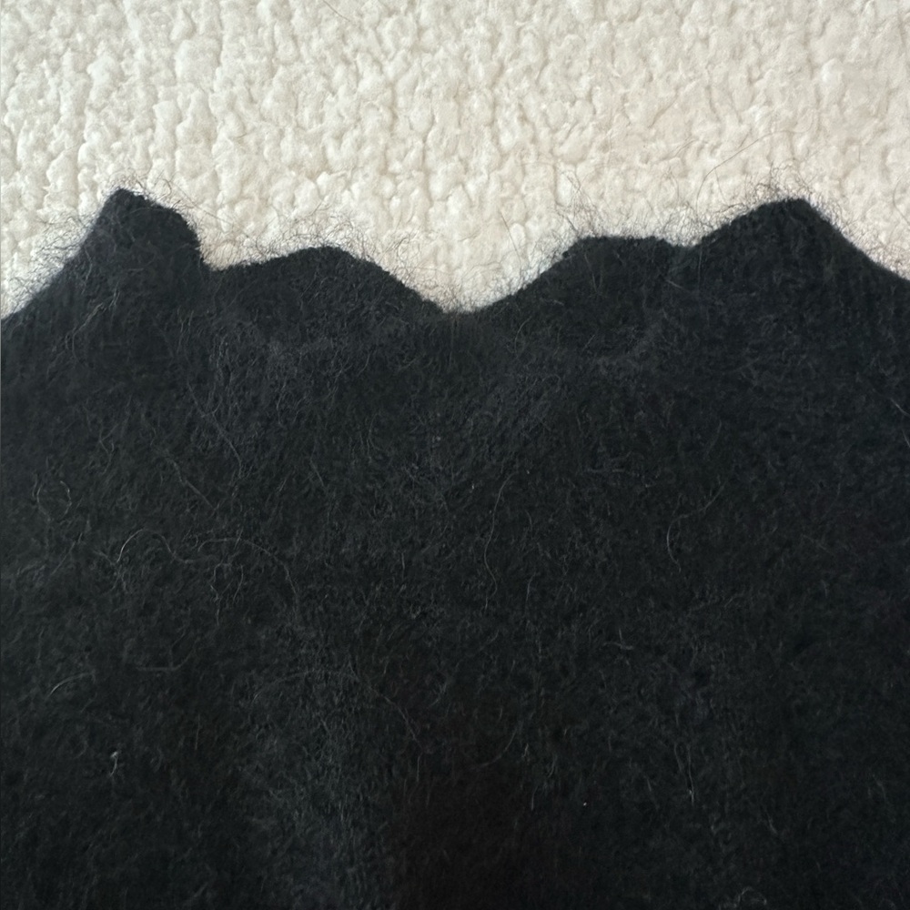 Marea Black Pointelle Sweater - Picture 6 of 8